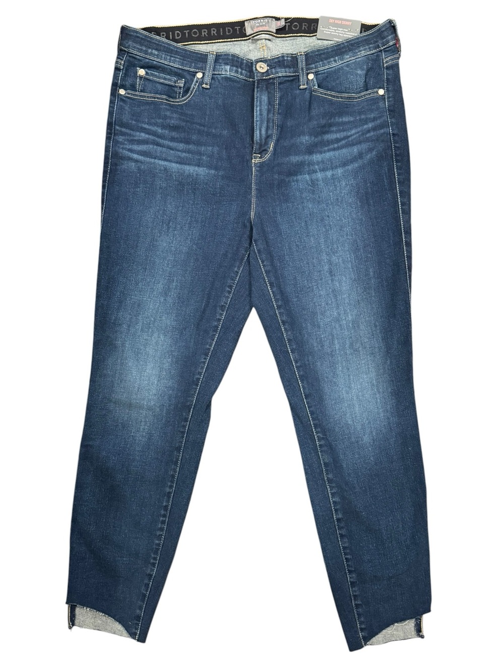 TORRID Dark Blue Sky High Skinny Jeans - Premium Comfort